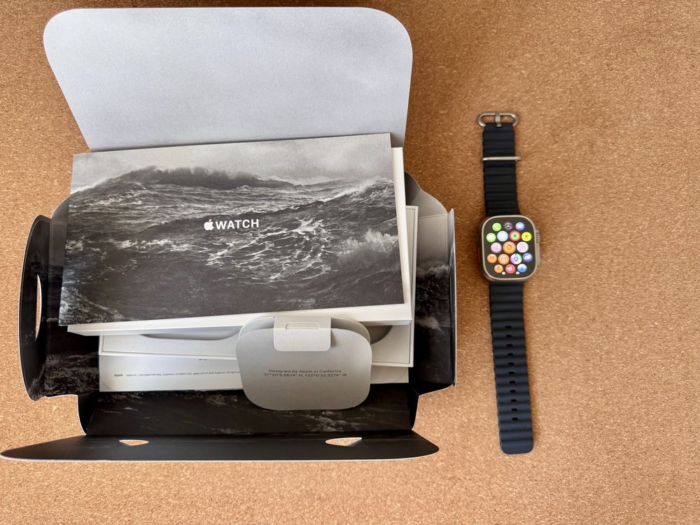 Apple Watch Ultra 1 com fatura
