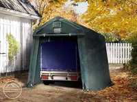 2,4x3,6m, Namiot garażowy, schowek ogrodowy PVC 500 N, ciemnozielony