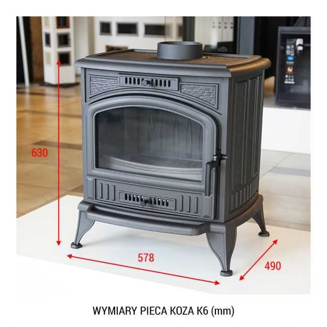 Piec koza żeliwny kawmet