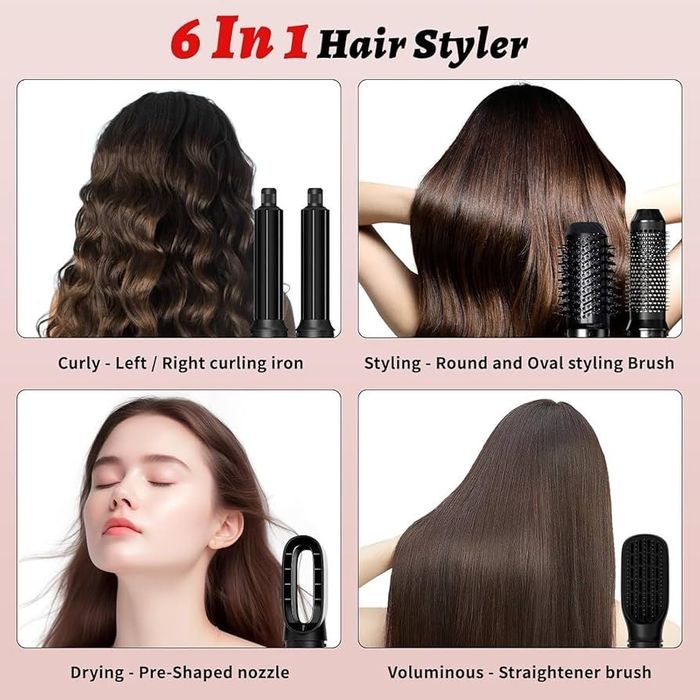 Lokówka do włosów 1000 W Hot Air Stylers - 6 w 1