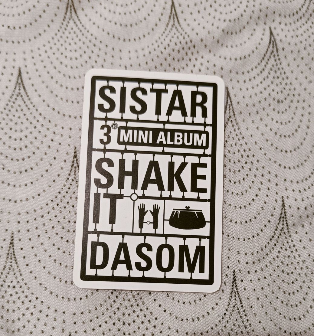 Karta Sistar Shake It Dasom kpop