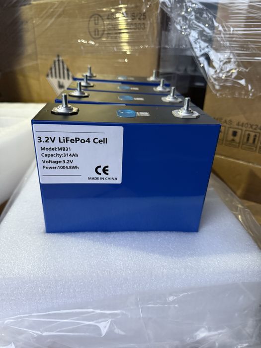 Комірки eve 314 ah LifePO4 3.2v  акумулятор eve   280  акб  ячейка  Р