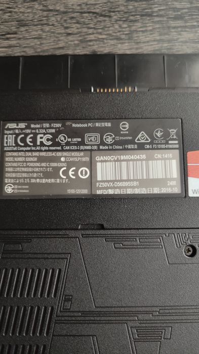 Portátil Gaming Asus ROG FZ50VX