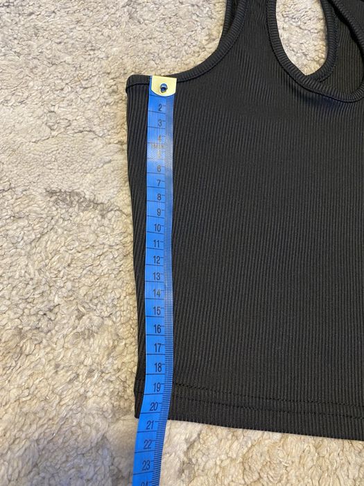 Czarny crop top koszulka 36 S nowe nowy Shein