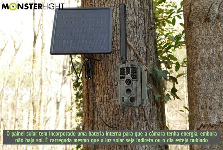 Painel solar GardePro com bateria interna de 5200mAh