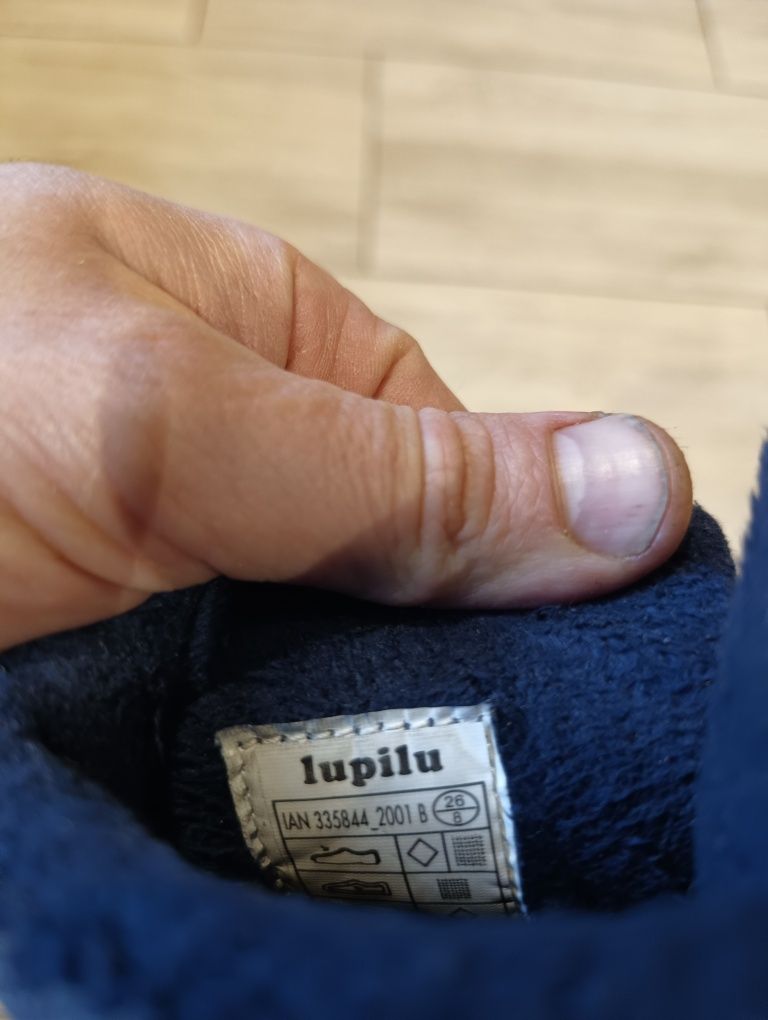 Buty zimowe lupilu śniegowce na rzepy