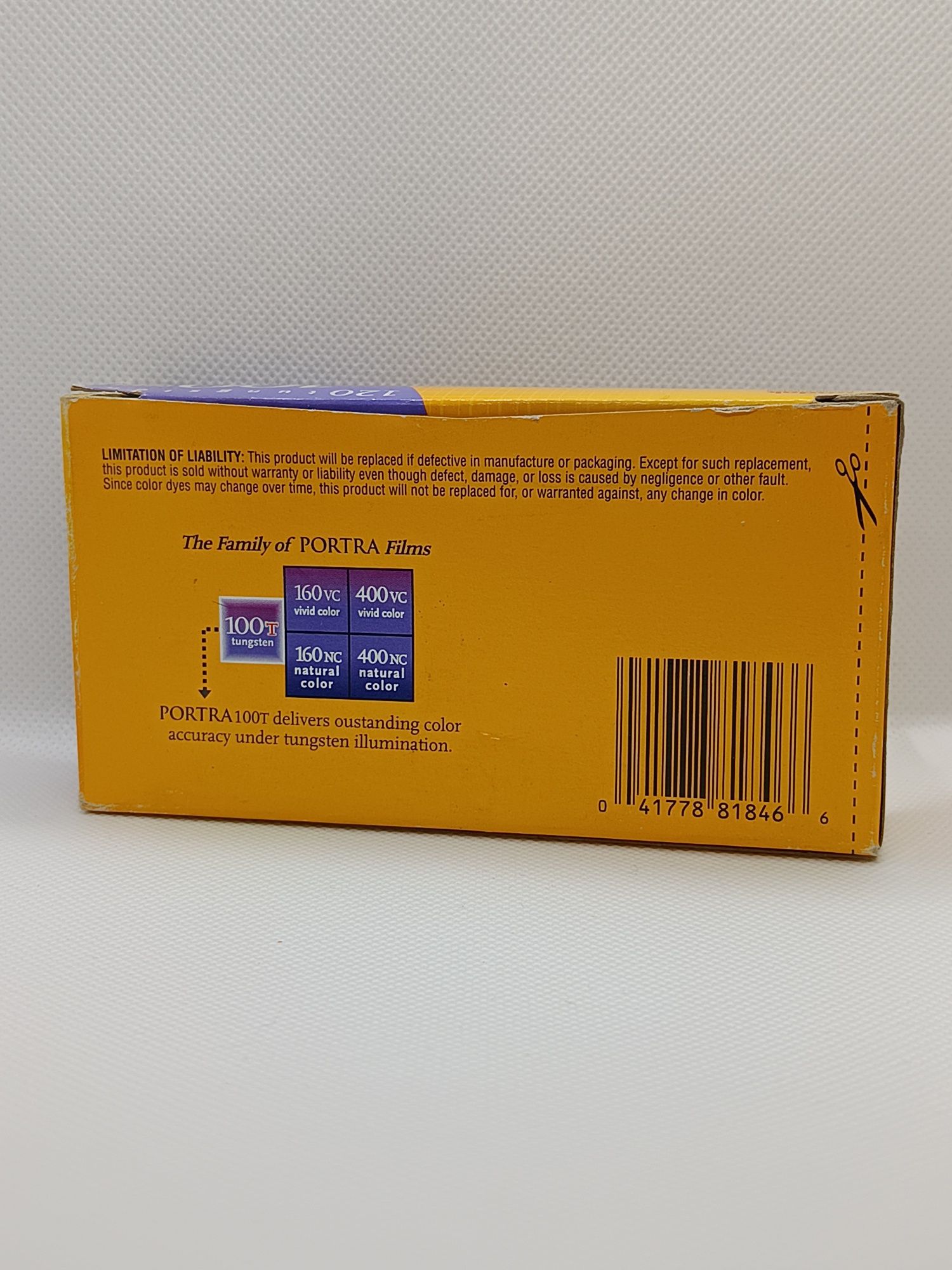 Pack de 5 rolos fotográficos Kodak Portra 100T (120 film)
