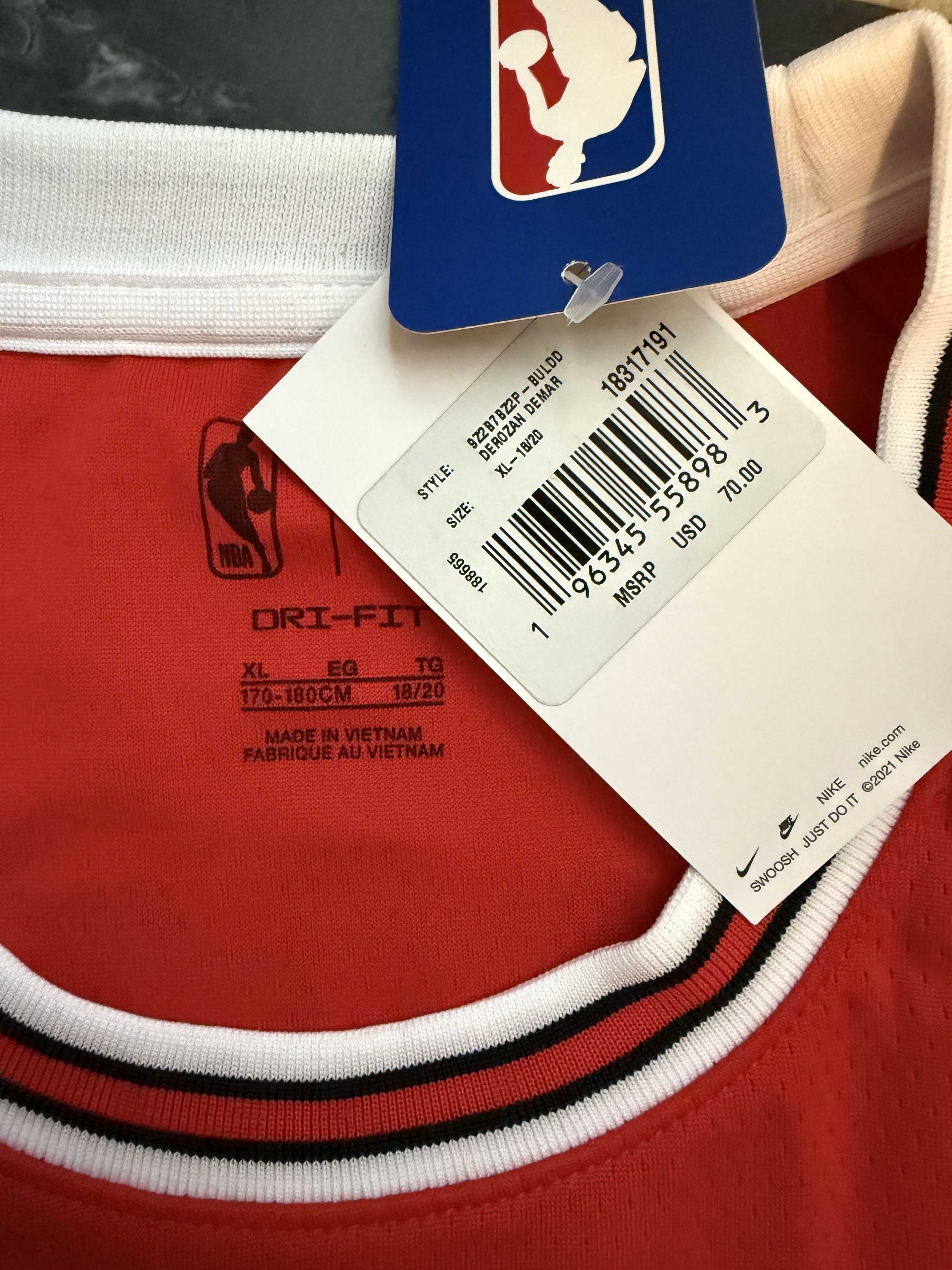 Баскетбольна майка Chicago Bulls Nike Demar DeRozan NBA basketball