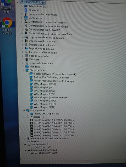 HP Pavilion 595-p01ns MT I5-8400
Computador HP com pequenas