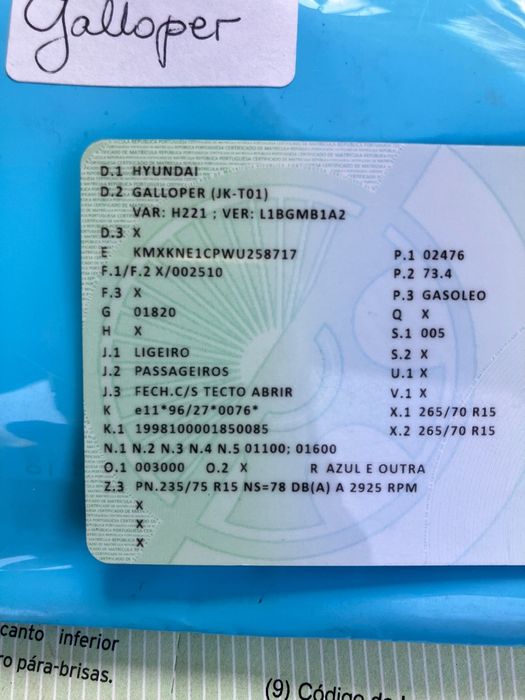 Jipe galloper em bom estado