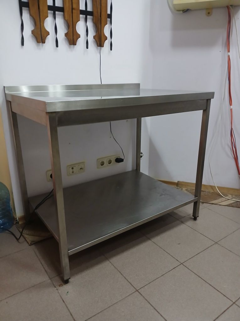 Стол нержавейка 2 полки