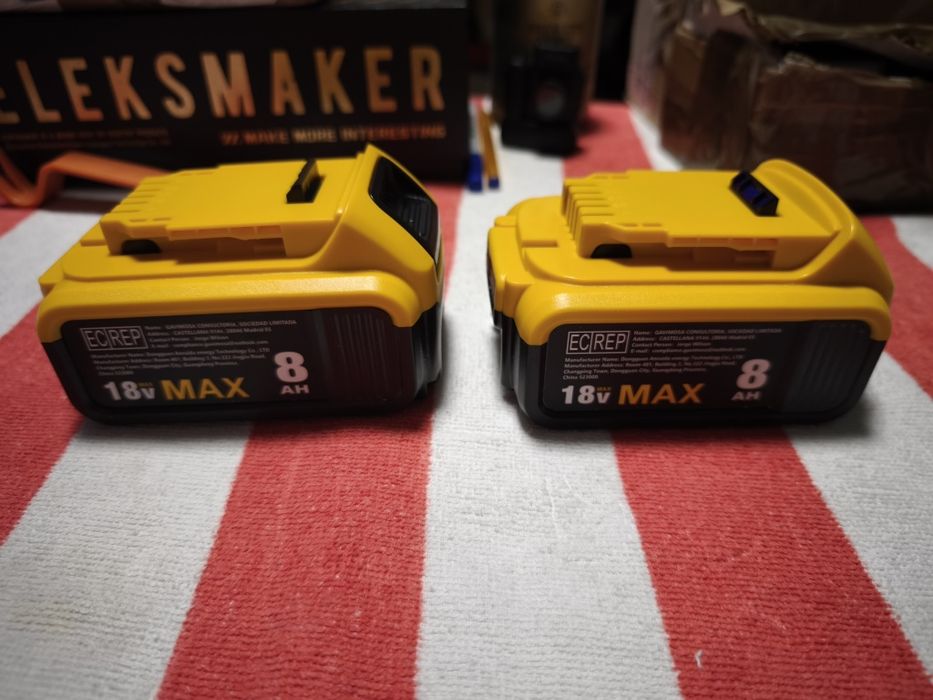 DCB184 de iões de lítio recarregável de 18 V com uma capacidade de 8,0