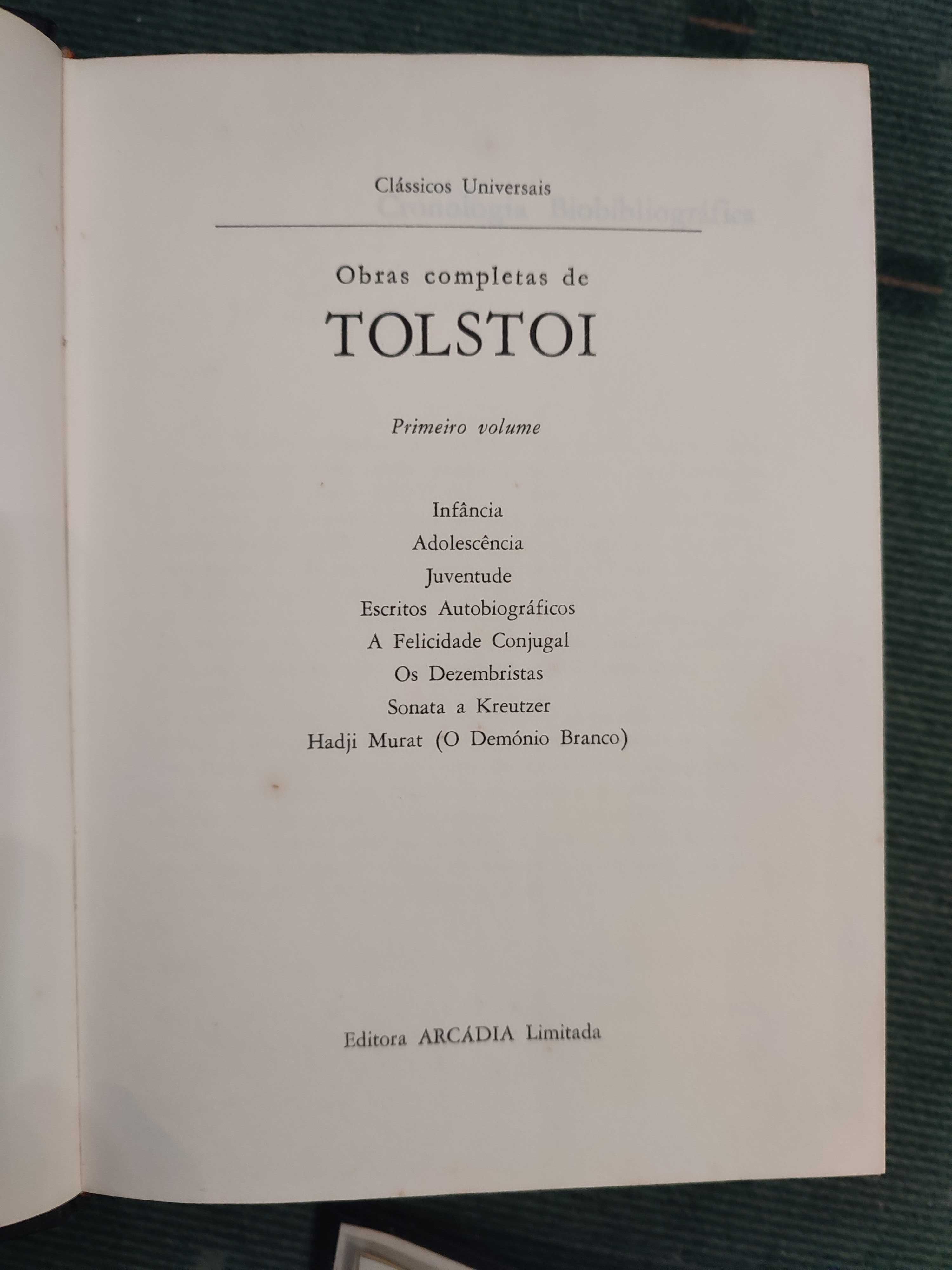 Obras Completas de Tolstoi - Cada Volume 7 €