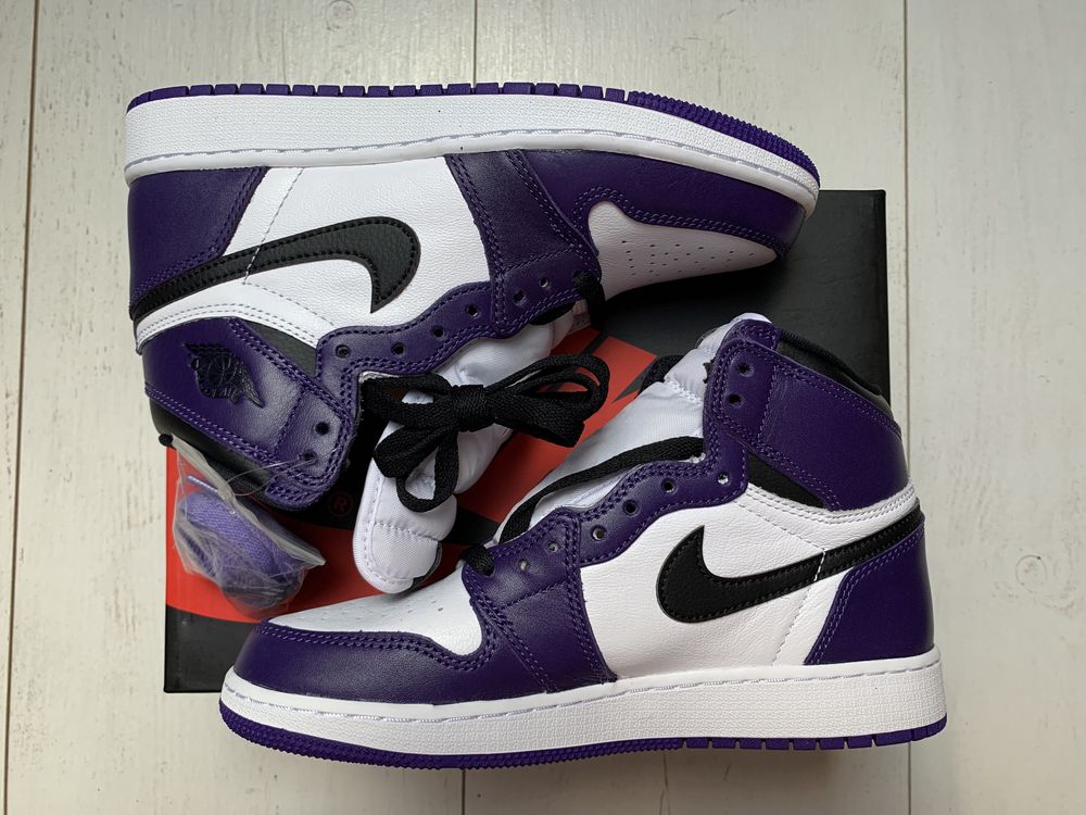 Jordan 1 High Court Purple White Nowe DS EUR 38 GS