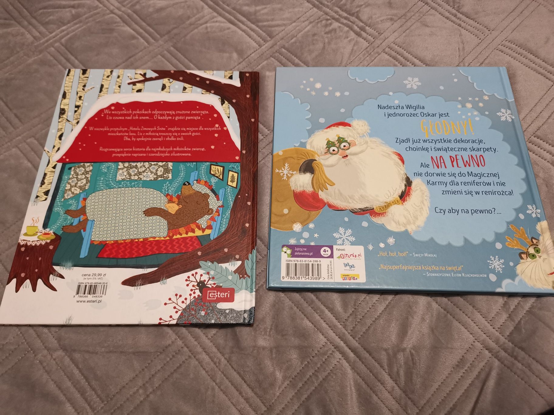 Zestaw książek związanych z Bożym Narodzeniem święta, zima