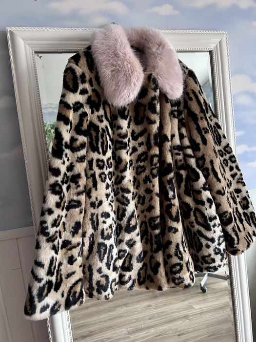 Шуба TopShop леопардовий принт