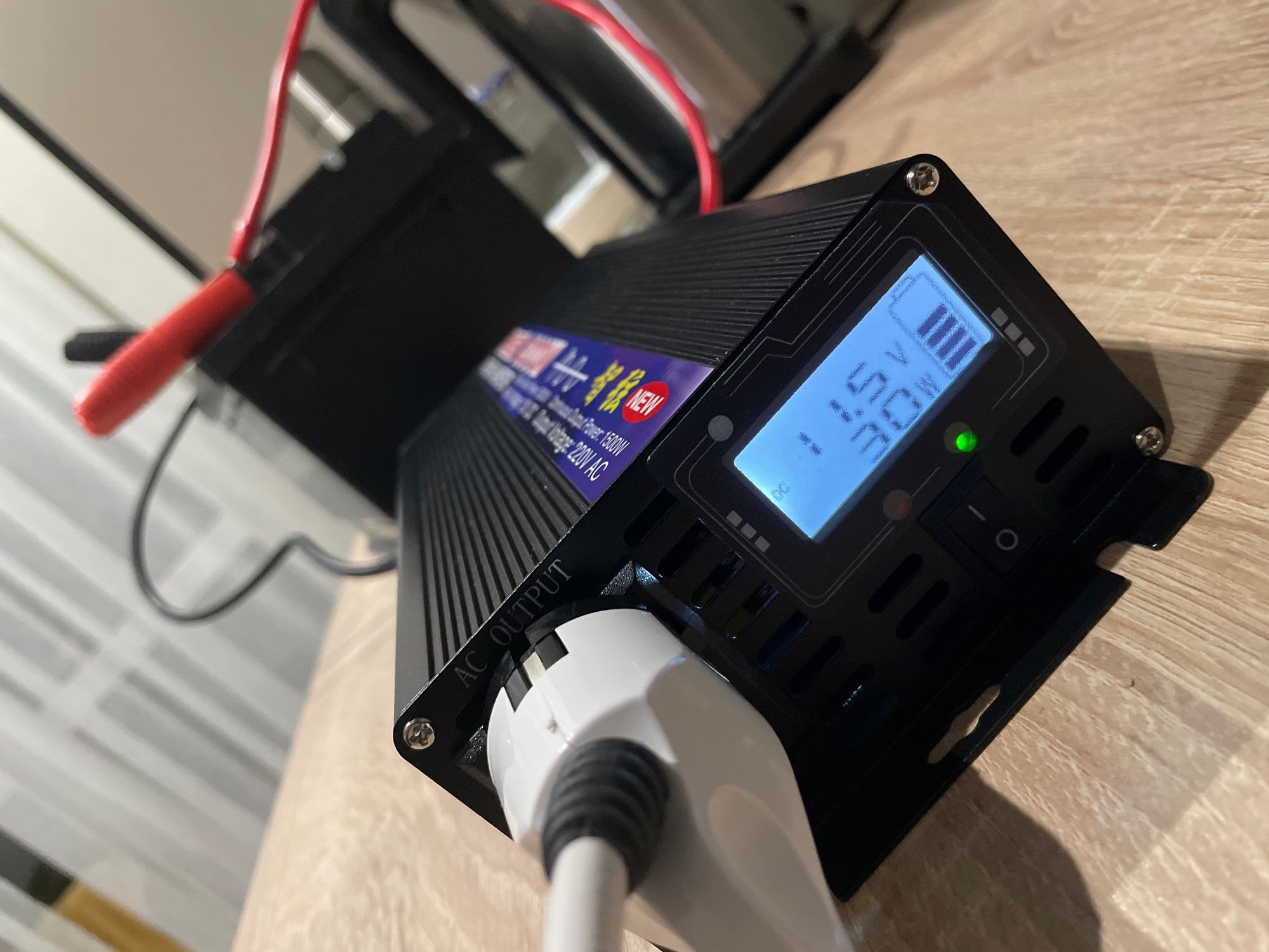 Інвертор 3000 W Чистий Синус з LCD дисплеем. Ватметр