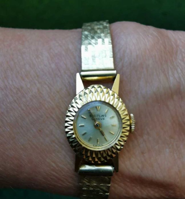 Breitling 100% oryginał, Złoto 14k - 585 zegarek i bransoleta