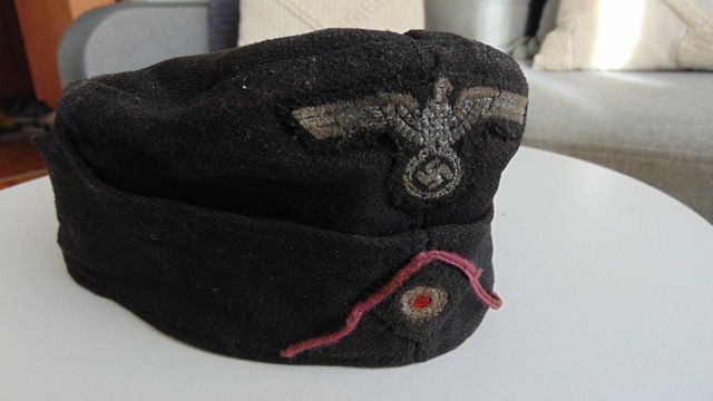 wehrmacht czapka II WŚ niemcy furażerka wojsk pancernych