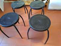 4 bancos pretosIkea!
