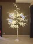 Ledowe drzewko świąteczne białe 220 cm