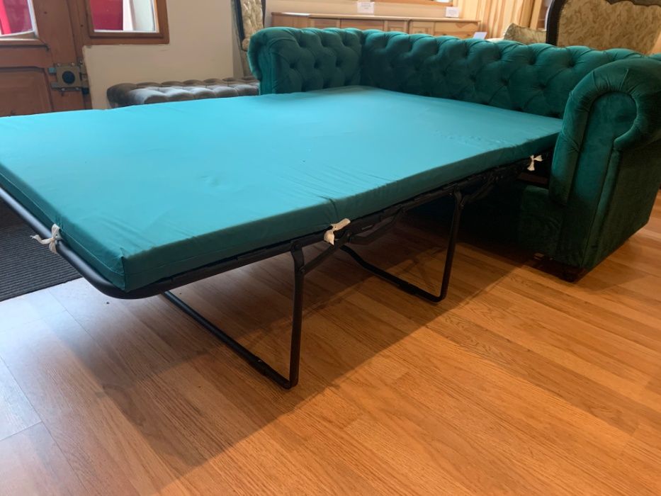 Sofa Chesterfield z funkcją spania
