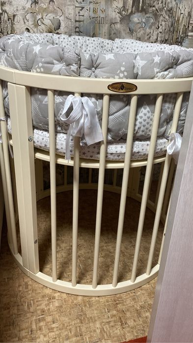 Дитяча кроватка 7/1 з матрацом