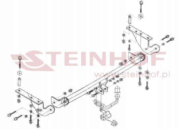 Steinhof Hak Holowniczy+wiązka Toyota Avensis T25 4+5Drzwi 2003do2009r