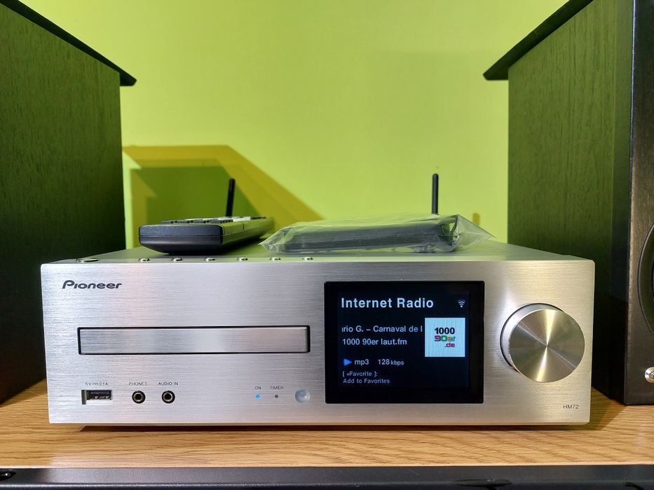 Minisystem Hi-Fi Pioneer HM-72 Wi-Fi BT CD Spotify Hi-res DSD Sub Preo