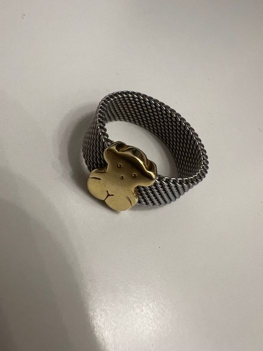 TANIO Tous Mesh że stali szlachetnej i 18karatowego złota próby 750