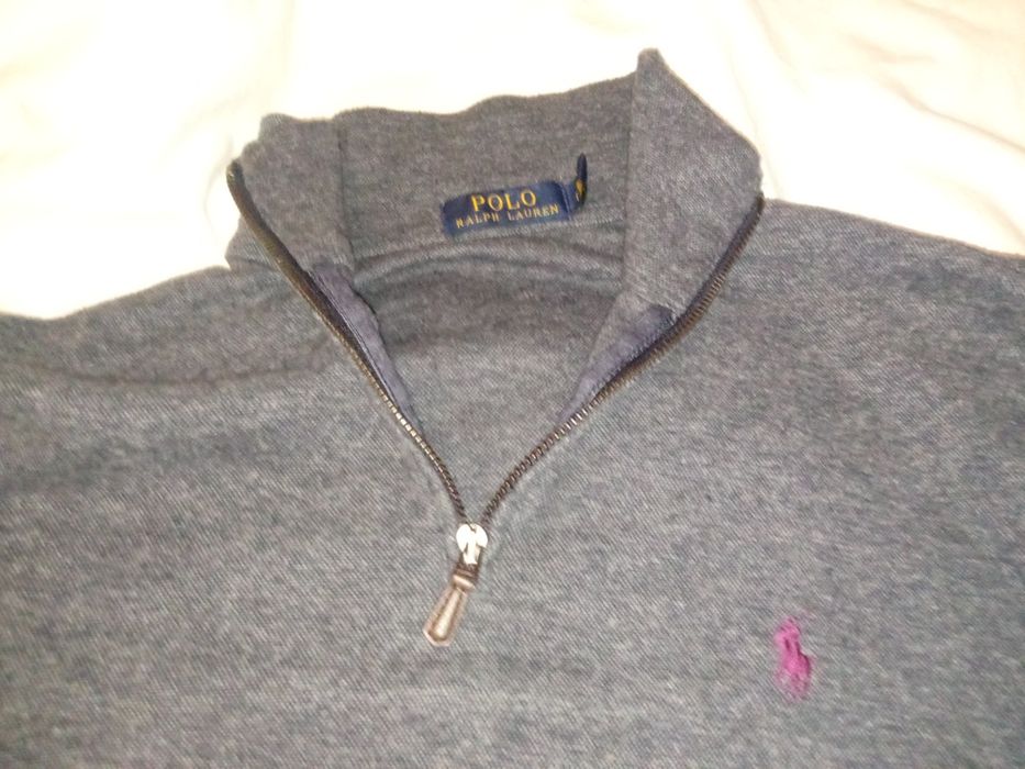 Свитшот Зип. Оригинал Polo Ralph Lauren Серого Цвета
