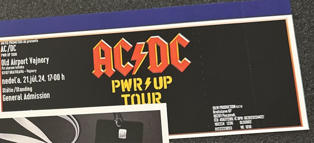AC/DC bilety  Bratysława 21.07.24