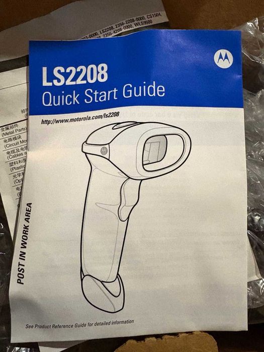 Сканер штрихкодів Motorola Symbol LS2208 з підставкою новий