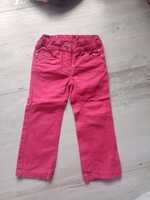 Różowe jeansy dla dziewczynki lupilu 86