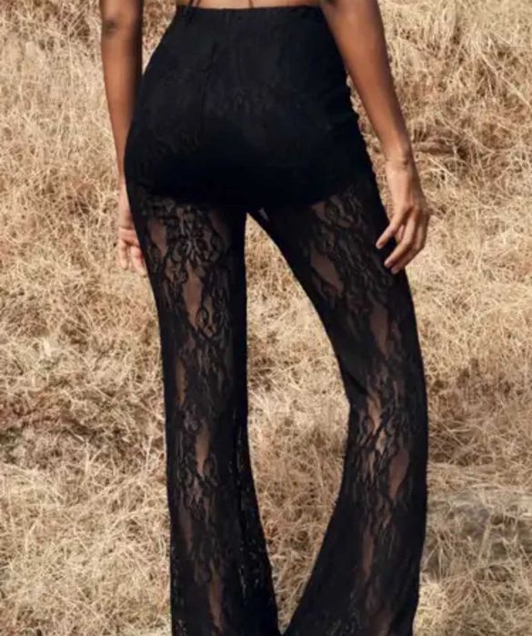 штани кружевні чорні розиір S-M