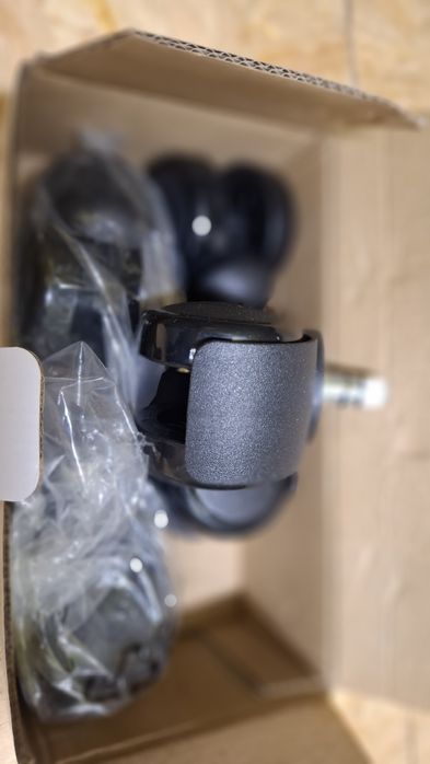 5x kółko fotela dobrej jakości, nowe