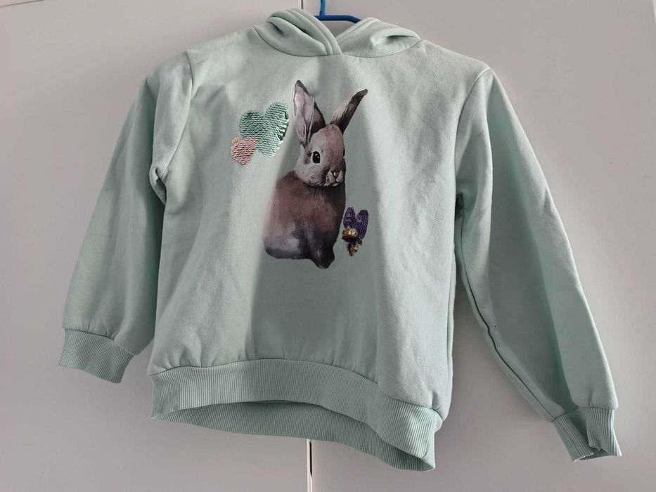 Bluza z królikiem 122/128, H&M