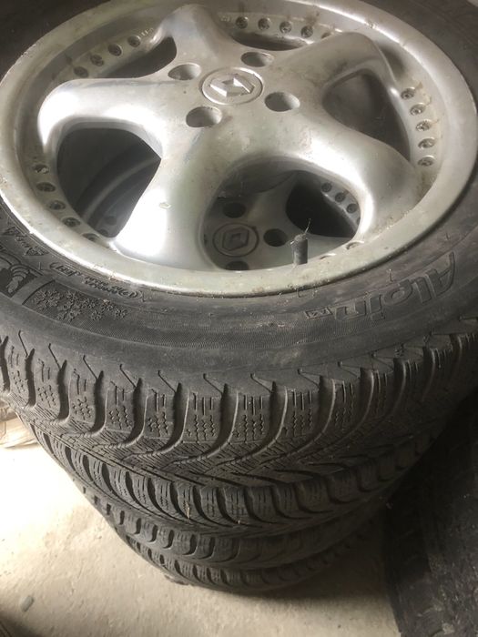 Диски 4x100 з резиною, шини,гума,колеса,205/60/R16 Michelin Alpine M+S