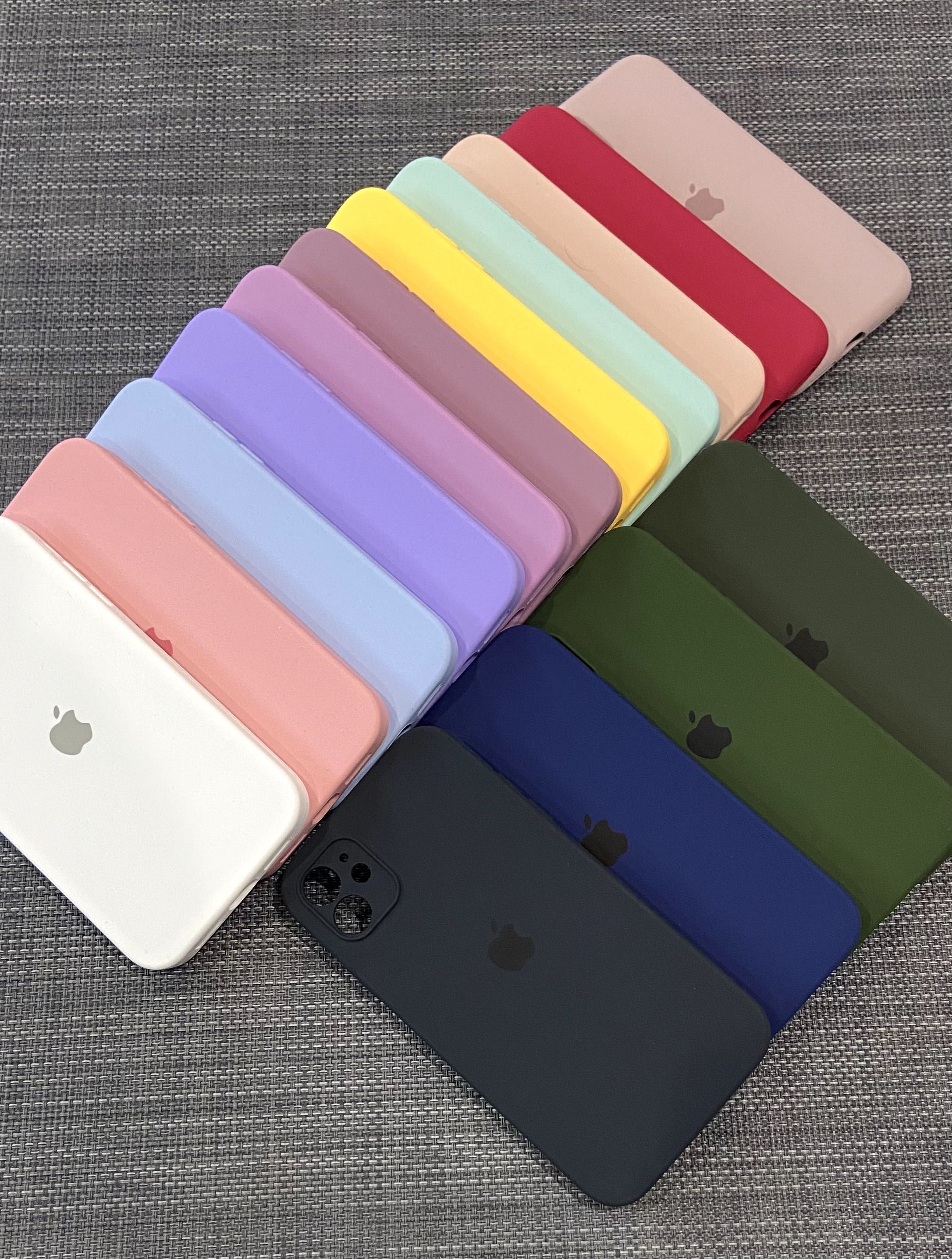 Чехол на iPhone 11 и др модели айфон Soft-Touch силиконовый квадратний