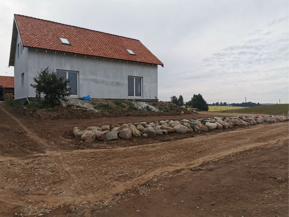 Usługi koparko-ładowarką, Usługi budowlane, Szamba, Polbruki