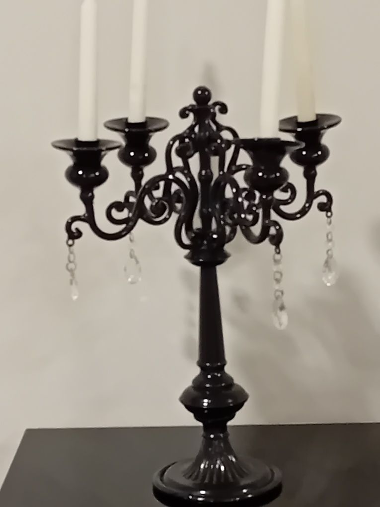 Candelabro  ferro preto