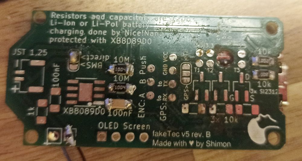 Płytka Faketec V5B z NRF52840 HT-RA62 przyciski do Meshtastic/Meshcore