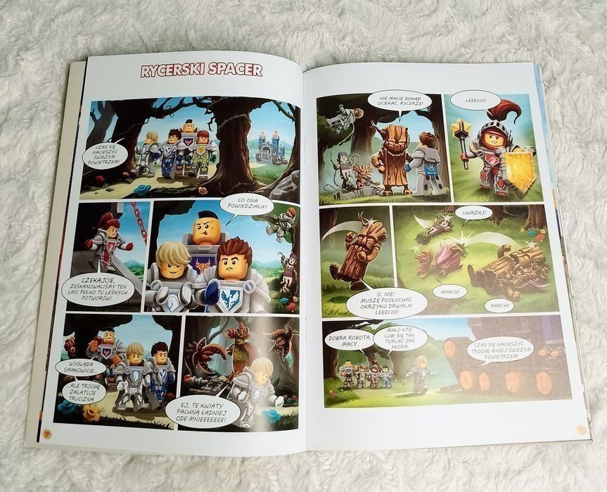 LEGO Niexo Knights Walka o księgi komiksy zadania opowiadanie