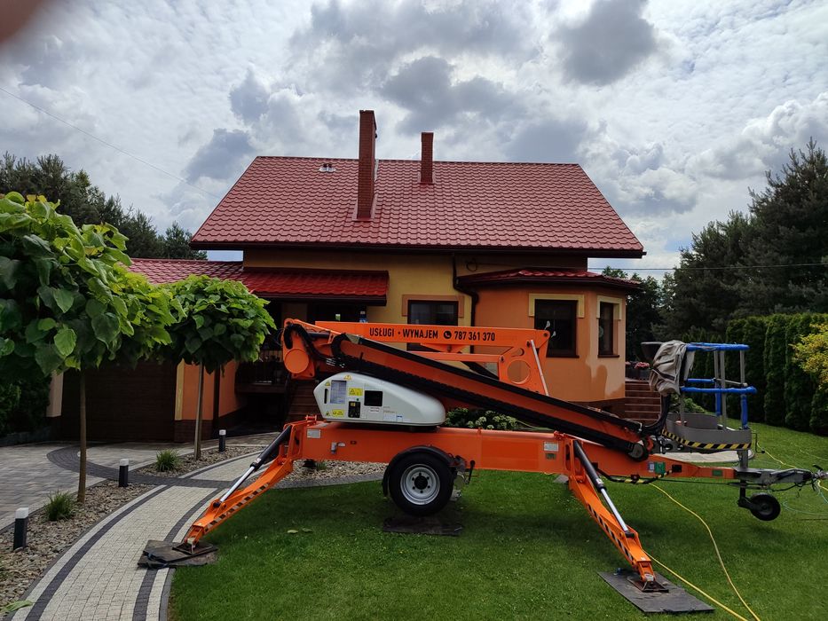 Malowanie mycie dachów elewacji kostki brukowej