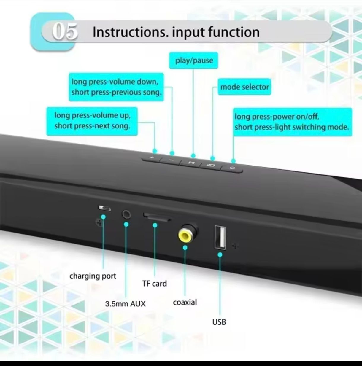Sound Bar wireless Bluetooth