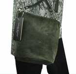 zamszowa torebka Laura Biaggi khaki