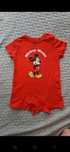 Rampers mickey mouse czerwony
