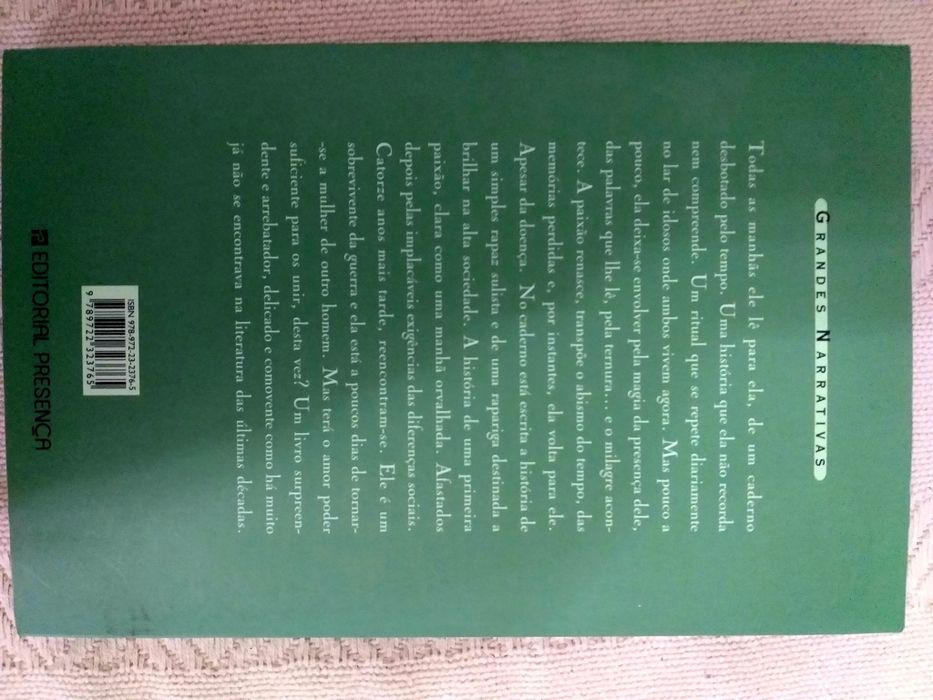 Livro O Diário da Nossa Paixão - Nicholas Sparks