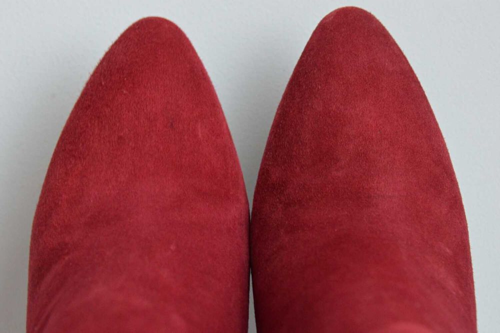 BURGUNDOWA POEZJA kozaki Via Spiga Bethany do kolana na fajnej szpilce