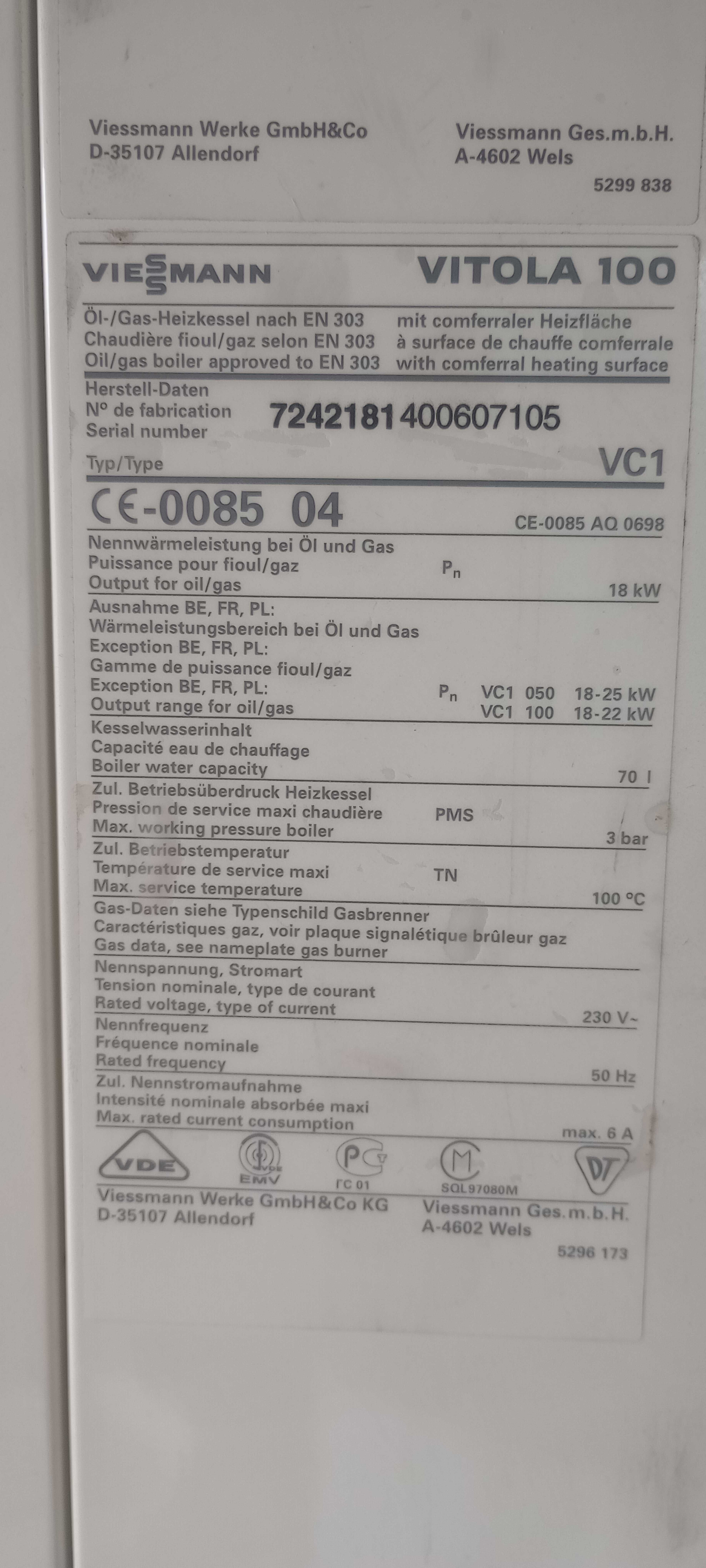 Piec Viessmann Calora 055